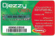 Algeria - Djezzy - Green Red ''La Vie'' (Big), Grey PIN Background, GSM Refill 500DA, Used - Argelia
