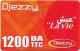 Algeria - Djezzy - La Vie Red, (Reverse 1) GSM Refill 1.200DA, Used - Argelia