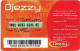 Algeria - Djezzy - La Vie Red, (Reverse 1) GSM Refill 1.200DA, Used - Algerien