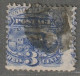 Etats-Unis D'Amérique - Emissions Générales : N°31 Obl (1869) Locomotive Baldwin : 3c Outremer - Used Stamps