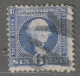 Etats-Unis D'Amérique - Emissions Générales : N°32 Obl (1869) G.Washington : 6c Outremer - Used Stamps