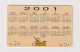 QATAR - Year 2001 Calendar Remote Phonecard - Qatar