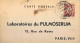 1937 PORTUGAL , ESTREMOZ  / PARIS , TARJETA POSTAL " BON POUR UN ÉCHANTILLON " , MEDICINA , LABORATORIO - Lettres & Documents