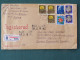 Japan 1984 Registered Cover To Germany - Flowers Buddha - Ceramic - Lettres & Documents