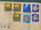 Japan 1984 Registered Cover To Germany - Flowers Buddha - Ceramic - Brieven En Documenten