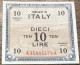 Billet De 10 Lire - Occupazione Alleata Seconda Guerra Mondiale