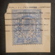 GB England Perfin Stamp On Paper Used - Gezähnt (perforiert)