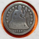 USA. ETATS UNIS.  DIME 1857. .  2 Photos. Argent  Silver - 1838-1891: Seated Liberty