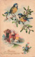 FETES - VOEUX - Nouvel An - Bonne Heureuse Année - Deux Oiseaux - Carte Postale Ancienne - New Year