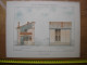 XXe Planche PETITES CONSTRUCTIONS FRANCAISES Maison Forestiere Thezard - Architektur