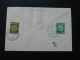 Registered FDC With Tabs Petah Tikva Israel 1956 - Used Stamps (with Tabs)