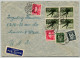 Norge 1952, Oslo Olympic Winter Games, Haugesund Eiskunstlauf Brief Luftpost Airmail Gelaufen USA, Olympische Spiele - Winter 1952: Oslo