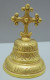 - JOLIE ANCIENNE PETITE CLOCHE BRONZE PRISE DE MAIN CROIX Ongia Ene Gogoa    E - Bells