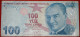 * ATATURK (1923-1938): TURKEY  100 LIRAS 2009 (2017) MUSIC ITRI (1640-1712)!· LOW START!  NO RESERVE! - Turquie