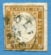 ITALIA, ANTICHI STATI - REGNO DI SARDEGNA - 1855-1863 - 10 Cents - Marrone - Sassone IT-SA 14 * Ref. C-01 - Sardinien