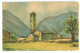 Carte Républica D' ANDORRA Santa Coloma L' église ( Illustrateur BARDAY ) Style Barré Dayez ?  3117 B - Barday