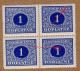 1928 - Doplatní - Definitivní Vydání - č. DL62 - čtyřblok - Deskové Vady - - Unused Stamps