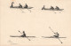 Illustrateur - Marc - Les Sports - Silhouettes - Barque - Rame -  Carte Postale Ancienne - Canottaggio