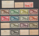 INDOCHINE - 1933/1939 - ANNEES COMPLETES De POSTE AERIENNE YVERT N° A1/16 * MH - COTE = 58 EUR - Unused Stamps
