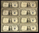 Usa U.s.a. Stati Uniti 1935 A C D E + 1957 + A B F $1 DOLLAR BILL UNITED STATES LEGAL TENDER NOTE Blue Seal  LOTTO.620 - Certificaten Van Zilver (1878-1923)