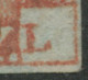 QV 1 D Redbrown Unplated (AL) 4 Margins, Scottish Numeral „131“, VARIETY/ERROR: Displaced Position Of „L“, R! - Usati