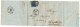 TP 11 S/LAC Maison Janssens Obl. 8 Barres + BXL 21/4/61 > Notaire Synghem C. D'arrivée Gavre 22/4/1861 Distribution - Balkenstempel: Einladungen