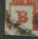 GB QV 1 D Redbrown Plate 29 (BF) 4 Margins, Superb Used, VARIETY Double Letter „B“ (SG Special Vol.1 BS18 Cat. SG 2020 - Gebraucht