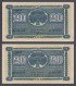 Finland Finlandia Finlande 1945 2 X 20 Markkaa Pick 86 Consecutive Numbers -UNC - Finland