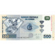 Billet, Congo Democratic Republic, 500 Francs, 2002, 2002-01-04, NEUF - République Démocratique Du Congo & Zaïre