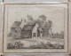 Ancien Dessin Fusain XIXè Ferme Paysage. Style étonnant à Identifier - Drawings