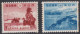 00434/ Japan 1942 Sg409/10 1st Anniversary Of Declaration Of War MNH - Neufs