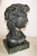 Delcampe - BUSTO DE DAVID De MIGUEL ANGEL EN PIEDRA NEGRA - Jugendstil / Art Déco