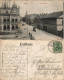 Ansichtskarte Borna Bahnhofstraße Gel. Bahnpost 1909 - Borna