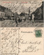 Ansichtskarte Neunkirchen (Saar) Oberer Markt, Belebt - Geschäfte 1908 - Kreis Neunkirchen