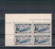 1948 - Boogschutter - Tireur à L'arbalète.  Surchargés En Rouge.  Bloc De 4. - Other & Unclassified
