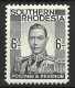 SOUTHERN RHODESIA...KING GEORGE VI..(1936-52.)......6d.......SG44.......MH. - Southern Rhodesia (...-1964)