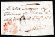 1817. Valladolid A Madrid. Marca En Rojo Y Porteo 6 Cuartos. Bonito Ejemplar. - ...-1850 Prephilately