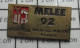 713K  Pin's Pins / Beau Et Rare / SPORTS / RUGBY CLUB MELEE 92 ROCHE LA MOLIERE - Rugby