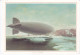 URSS Cachet Bleu Brise Glace Atomique Union Soviétique - Vue Grand Zeppelin Et Navire Eisbrecher Dans L'Arctique En 1931 - Russland