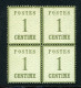 NDP Okkupation 4er Bl. 1 I A Postfrisch Geprüft Pfenninger #HF156 - Postfris
