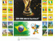 Guinea-Bissau 2014**, Fußball-WM Brasilien, Großbogen 2x A4, Kaktus / Guinea-Bissau 2014, MNH, Soccer World Championship - Cactus