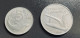 ITALIA - 1955 - 5 Lire Delfino + 10 Lire Spiga - 10 Liras