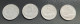 ITALIA - 4 Monete 5 Lire Delfino , Anno 1952 , 1953 , 1954 E 1955 - 5 Lire