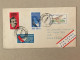 Brasil Brazil 1969 Philatelic Cover Caldas Junior Uirapuru Bird Correio Satellite Communications Blood Donation - Lettres & Documents