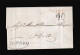 1816 CADIZ (ESPAÑA) A LISBOA. Marca De Origen En Rojo Poco Legible Y “HESPANHA” Recercada En Negro Y Porteo “90” Reis. - ...-1853 Prephilately