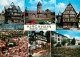 72731611 Kirchhain Hessen Gaenseburg Panorama Gesamtschule Rathaus Hexenturm Kir - Kirchhain