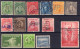 BELL'INSIEME UNITED STATES OF AMERICA UNA MINI SERIE +SEI VALORI DI DIVERSE SERIE USATI CON ANNULLI INTERESSANTI E DUE N - Unused Stamps