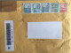 Italia Italy Used Letter Circulated Cover Stamp Registered QR Barcode Label Printed Sticker 5000 Lira 2023 - 2021-...: Usati