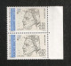 France, 2682a, Variété : Bleu Foncé ABSENT, Paire, Neuf **, TTB, André Breton, Poète - Unused Stamps
