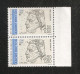 France, 2682a, Variété : Bleu Foncé ABSENT, Paire, Neuf **, TTB, André Breton, Poète - Neufs